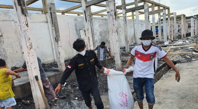 Tak Tinggal Diam, GAPEPSI Libatkan Sejumlah Unsur Benahi Pasar Sentral Sinjai Pasca Kebakaran