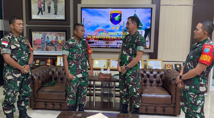 Pangdam XII/Tpr Apresiasi Babinsa Penolong Warga Korban Lakalalin