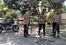 Kapolsek Sinjai Timur Bersama Anggota Gelar Razia Petasan Dan Mercon