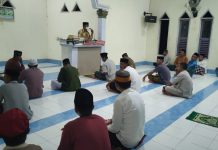 Menjelang hari Lebaran, Kapolsek Tellulimpoe Sampaikan Pesan Dimesjid Balang Gulung Mannanti