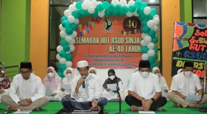 Memeriahkan HUT Ke_40, RSUD Sinjai Laksanakan Dzikir dan Doa’ Bersama