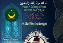 Mantan Bupati Sinjai Meninggal, Ketua DPC PBB : Turut Berduka atas Wafatnya Andi Rudianto Asapa