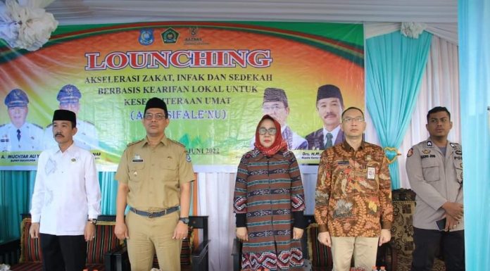 Wabup Edy Manaf Launching Zakat Berbasis Kearifan Lokal