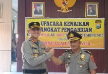 Kapolres Sinjai Pimpin Upacara Korps Raport Kenaikan Pangkat Pengabdian