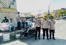 Polres Sinjai Kawal dan Amankan Peserta Aksi Unjuk Rasa dari G4S BBM Tolak Kenaikan Harga BBM