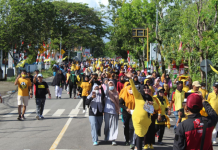 Jalan Sehat yang Diadakan DPD Partai Golkar Kabupaten Sinjai Diikuti Ribuan Peserta