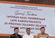 Ketua DPRD dan Bupati Bulukumba Bulukumba Hadiri Kegiatan Serah Terima Laporan Hasil Pemeriksaan BPK RI