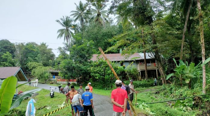 Dok Jembatan Ambruk di Desa Lamatti Riawang