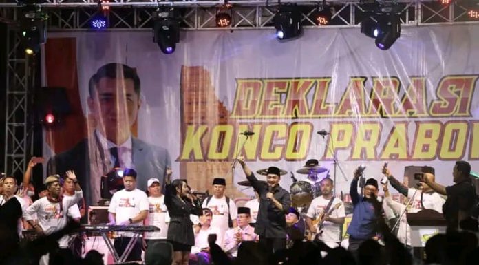 Ribuan Relawan Konco Prabowo, Serukan Prabowo Presiden di Trowulan
