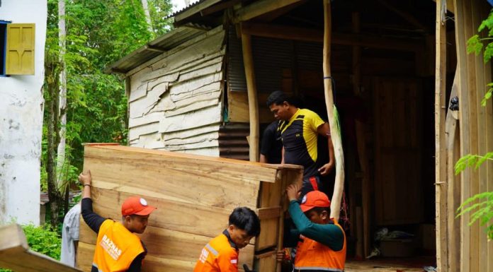 Jadi Percontohan Pusat, Baznas Bulukumba Kembali Bongkar Rumah Warga