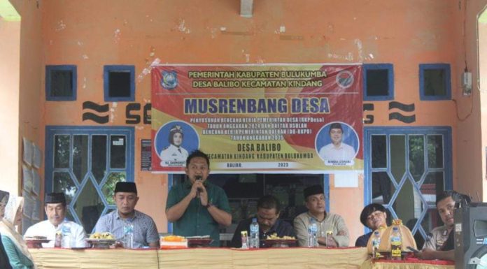 Ketua DPRD Kabupaten Bulukumba Hadiri Kegiatan Musyawarah Rencana Pembangunan Desa Balibo