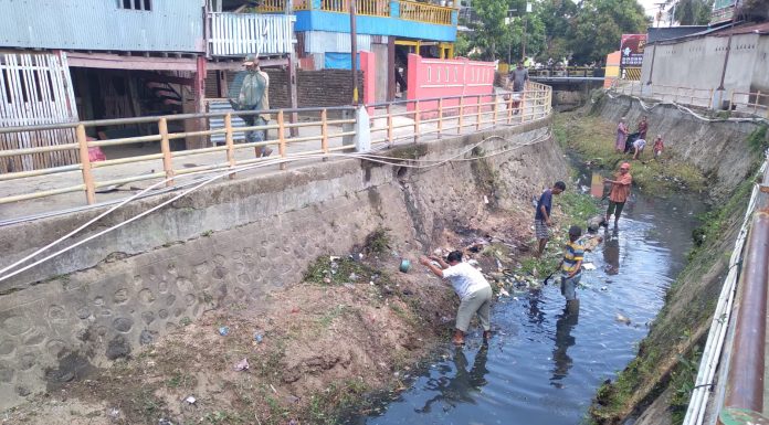 Gebrak! DLHK, DINSOS dan BPBD Bersihkan Kanal
