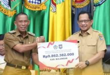 Pemkab Bulungan Terima Penghargaan dari Mendagri atas Prestasinya Turunkan Angka Inflasi