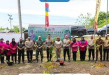 peringatan Hari Bhayangkara ke-78, Pemprov Kaltara Turut Andil Menanam Pohon di Kebun Raya Bunda Hayati