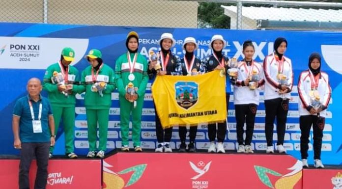 Kaltara Raih Emas di Cabor Panahan PON XXI, Trio Srikandi Taklukkan Sumut di Final