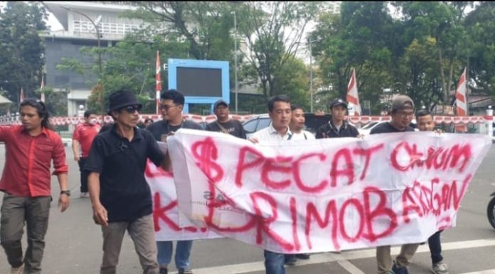 Jurnalis di Lebak Banten Gelar Aksi Solidaritas Kecam Kekerasan Terhadap Jurnalis oleh PT. GRS