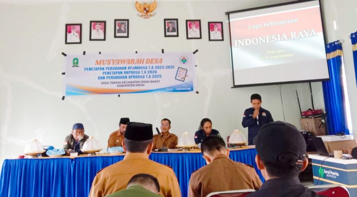 Desa Terasa Sinjai Barat Gelar Musyawarah Desa Penetapan RPJMDES, RKPDES, dan Perubahan APBDESA
