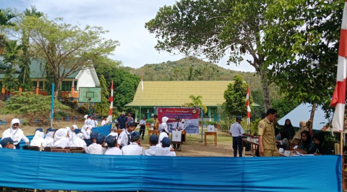 Pemilihan Ketua OSIS di UPTD SMPN 21 Sinjai Berjalan Lancar, Paslon Nomor Urut 01 Unggul
