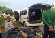 Mobil Gran Max Terbakar di Lebak, Sopir Alami Luka Bakar Serius Akibat Diduga Tumpahan BBM