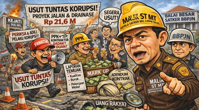 Forum Aktivis Nasional Anti Korupsi (FANATIK) Berencana Gelar Aksi Damai Tuntut Penyidikan Dugaan Penyimpangan Proyek Jalan di Makassar