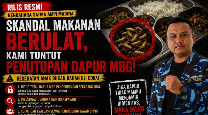 SATMA AMPI Mandailing Natal: Ulat dalam Makanan MBG Bukan Kelalaian, Ini Bentuk Pembiaran yang Mengarah pada Kejahatan