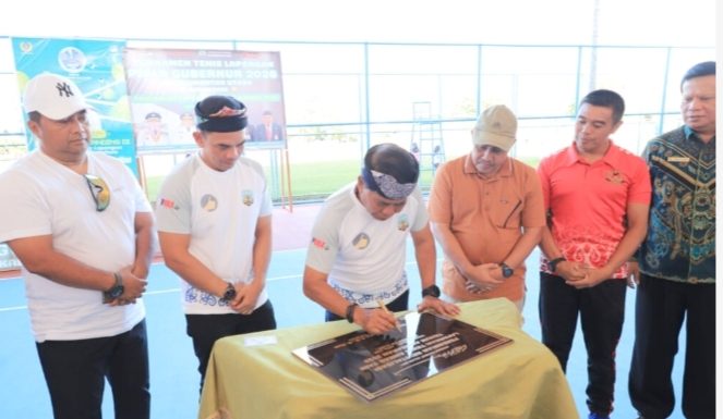 Gubernur Kaltara Resmikan Lapangan Tenis Ahmad Yani, Buka Turnamen Piala Gubernur 2026