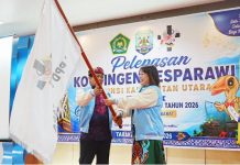 Gubernur Kaltara Lepas Kontingen Pesparawi, Ajak Jadikan Ajang Penguatan Persaudaraan