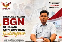 Kepemimpinan Sudaryono di BGN Dipuji, GARINDRA: MBG Beri Dampak Ganda bagi Rakyat