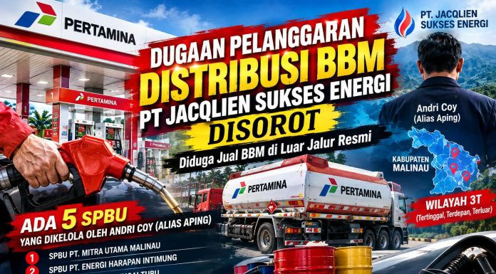 Dugaan Pelanggaran Distribusi BBM: PT Jacqlien Sukses Energi Disorot, Diduga Jual BBM di Luar Jalur Resmi