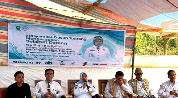 Warga Tonrong Syukuri Peresmian Irigasi, Bupati Ratnawati Pastikan Pembangunan Jalan 2,5 Km